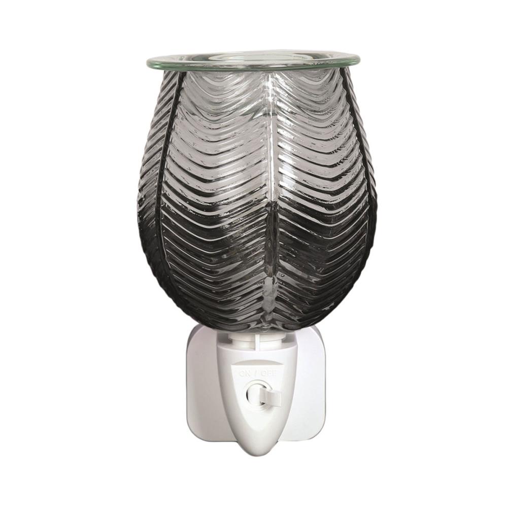 Aroma Grey Lustre Ribbed Plug In Wax Melt Warmer £13.04